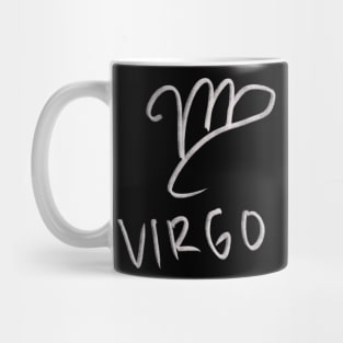 Hand Drawn Virgo Zodiac Signs Mug